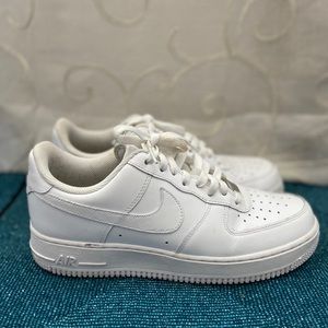 White Nike Air Force 1s